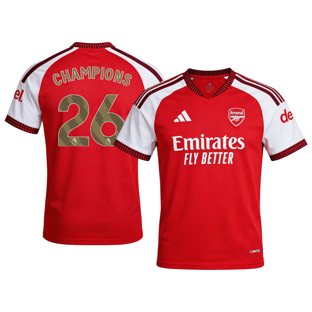 Arsenal CHAMPIONS #26 Home Soccer Jersey 2026/27