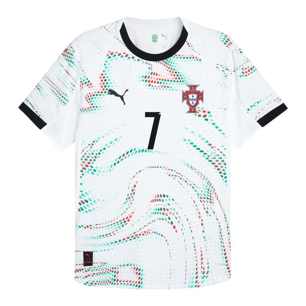 Portugal RONALDO #7 Away Soccer Jersey Authentic 2025
