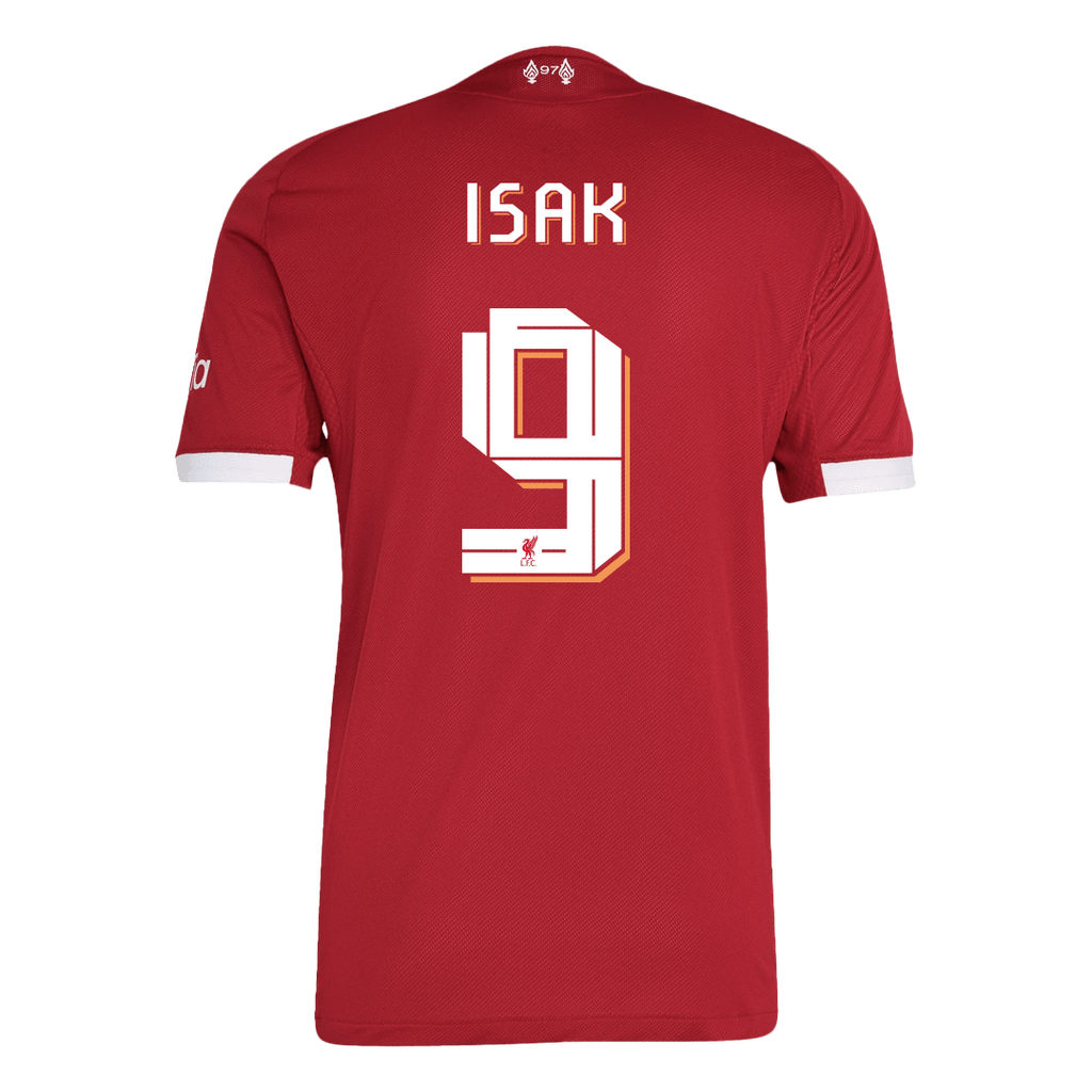 ISAK #9 Authentic Liverpool Home Soccer Jersey 25/26 Red
