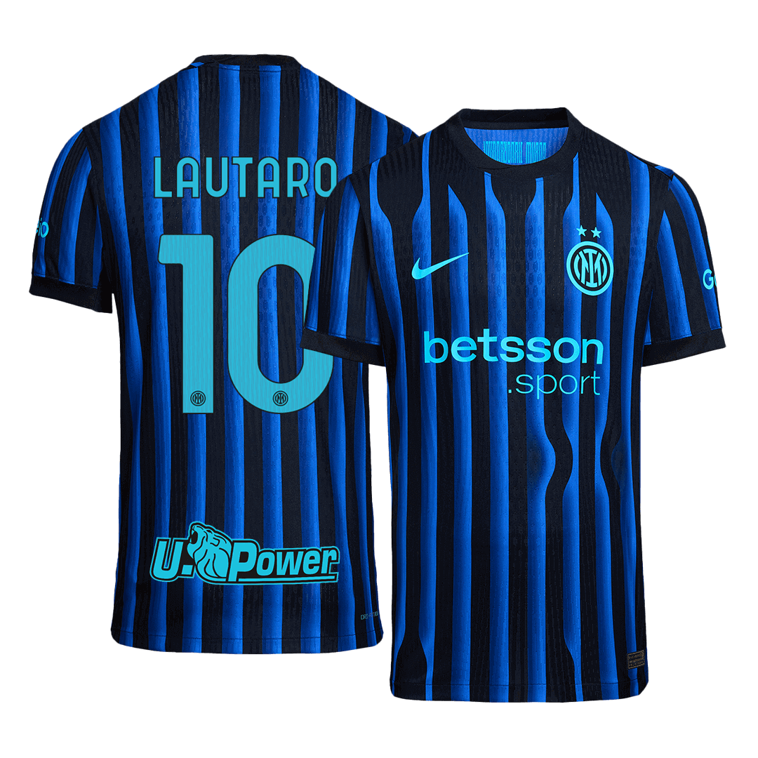 Inter Milan LAUTARO #10 Home Soccer Jersey Authentic 2025/26 - Football Shirt | SmartJerseys | Official Quality