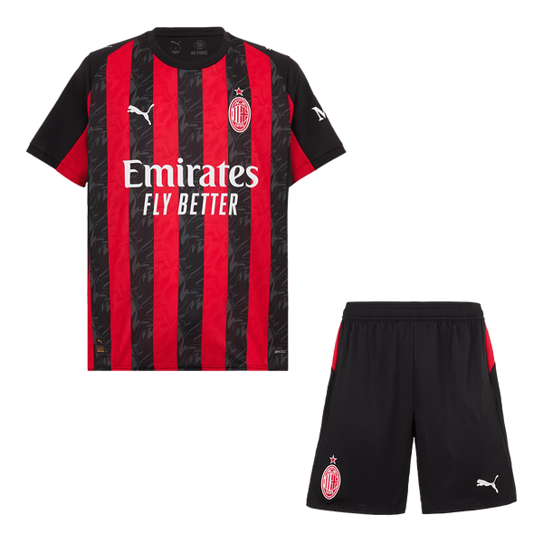 AC Milan Home Soccer Jersey Kit 2025/26 (Jersey+Shorts) - Football Shirt | SmartJerseys | Official Quality