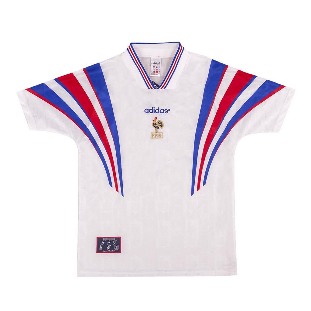 France Away Soccer Jersey Retro 1996