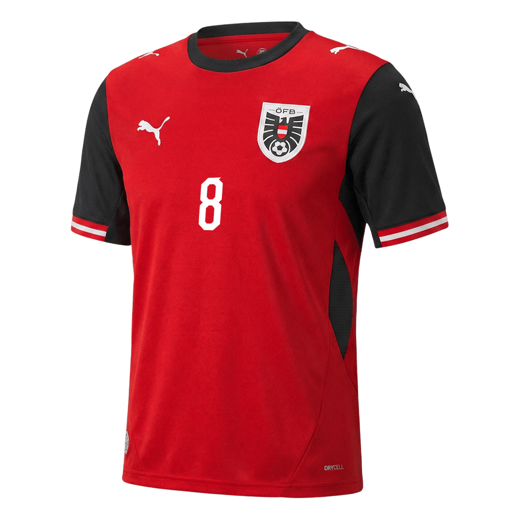 ALABA#8 Austria Home Soccer Jersey World Cup 2026 Red