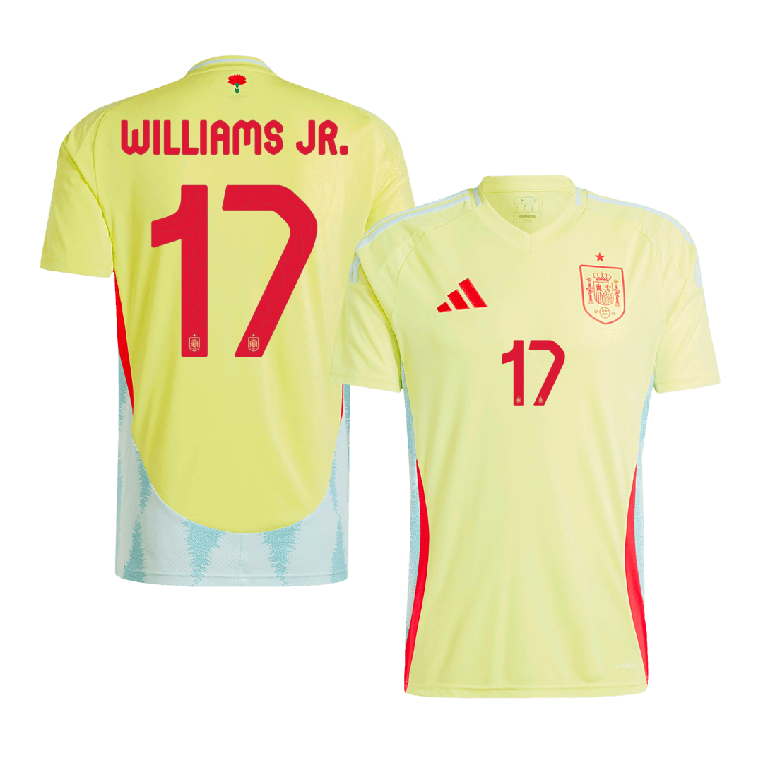 Spain WILLIAMS JR. #17 Away Jersey EURO 2024 - Football Shirt | SmartJerseys | Official Quality
