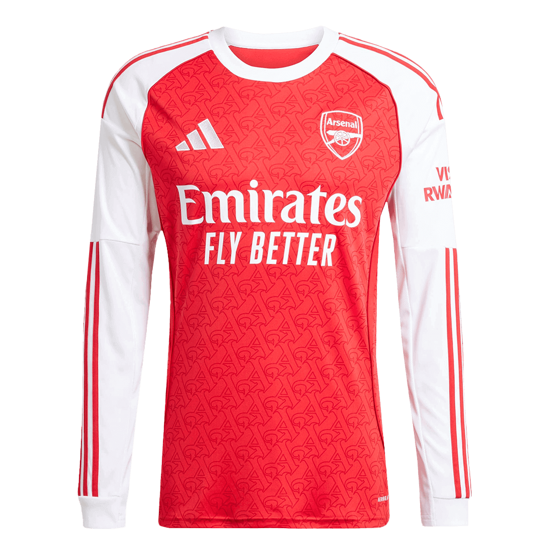 Arsenal Long Sleeve Home Soccer Jersey 2025/26 - Football Shirt | SmartJerseys | Official Quality