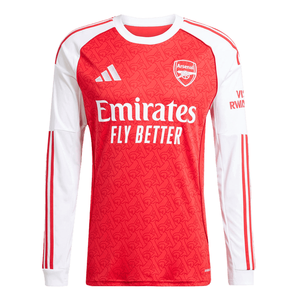 Arsenal Long Sleeve Home Soccer Jersey 2025/26 - Football Shirt | SmartJerseys | Official Quality