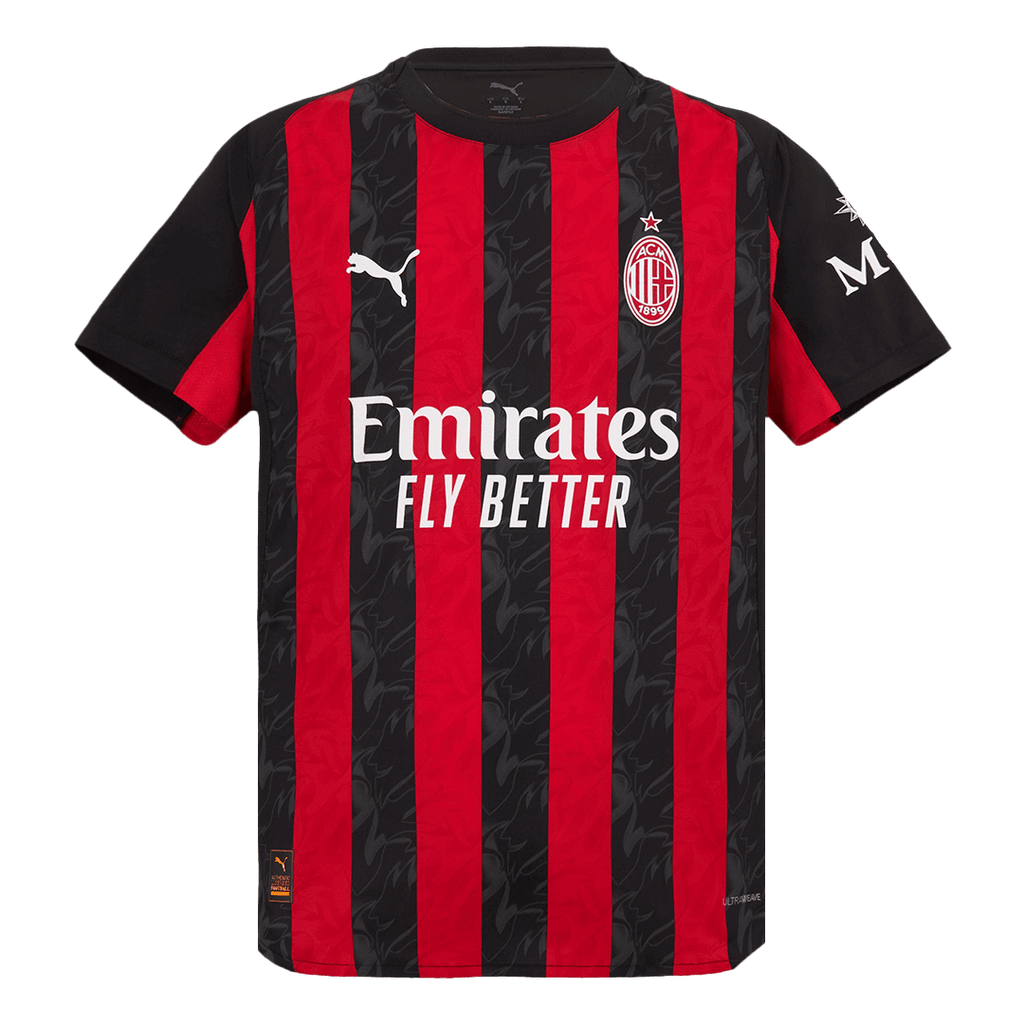 Authentic AC Milan Home Jersey 2025/26 Red&Black - Football Shirt | SmartJerseys | Official Quality