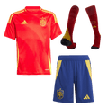 Spain Home Jersey Kit EURO 2024 Kids(Jersey+Shorts+Socks) - Football Shirt | SmartJerseys | Official Quality