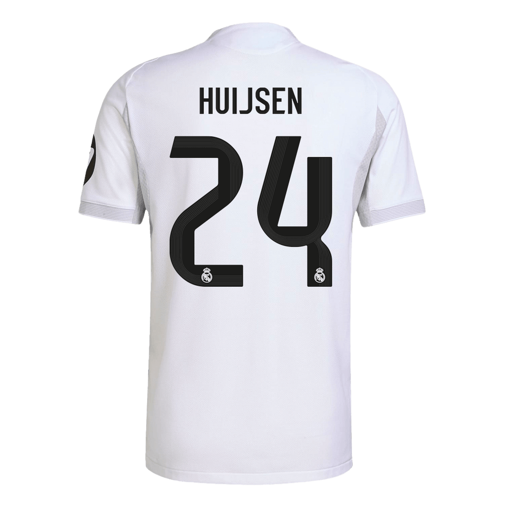 Camiseta de fútbol local auténtica del Real Madrid HUIJSEN #24 2025/26