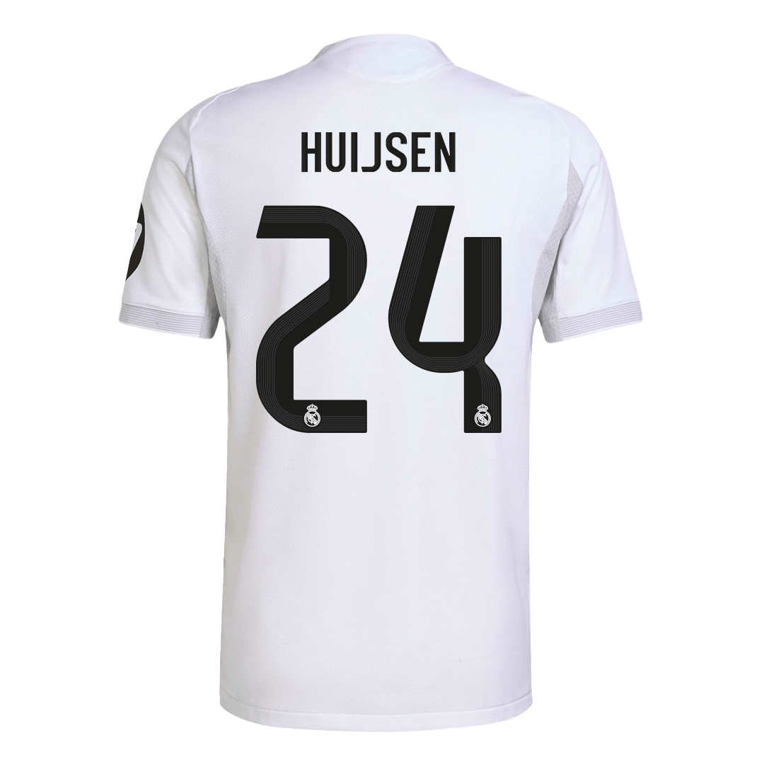 Camiseta de fútbol local auténtica del Real Madrid HUIJSEN #24 2025/26