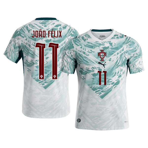 JOÃO FÉLIX #11 Portugal Away Soccer Jersey World Cup 2026 White&Green