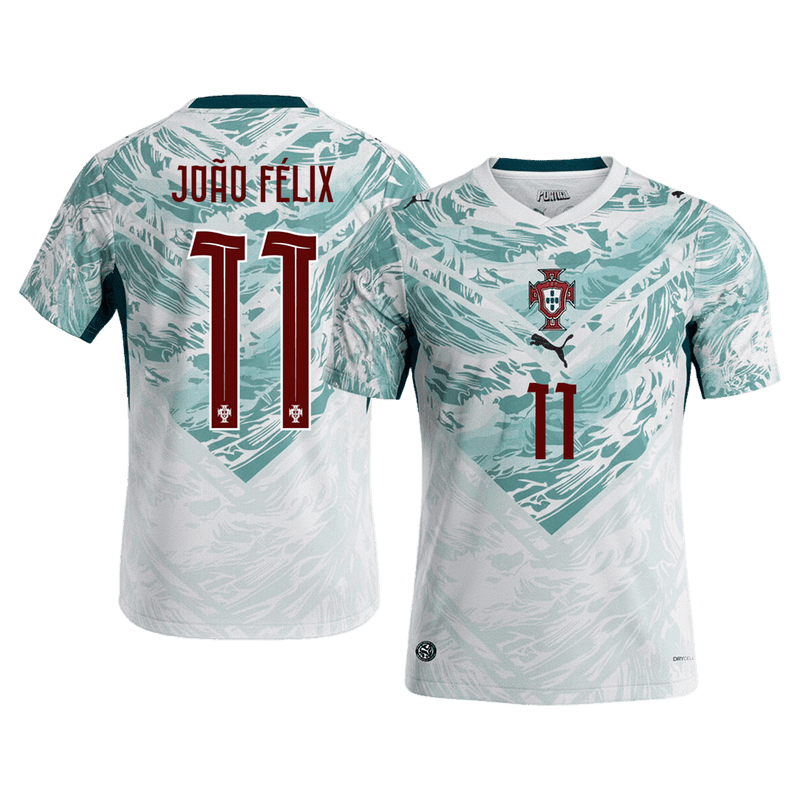 JOÃO FÉLIX #11 Portugal Away Soccer Jersey World Cup 2026 White&Green