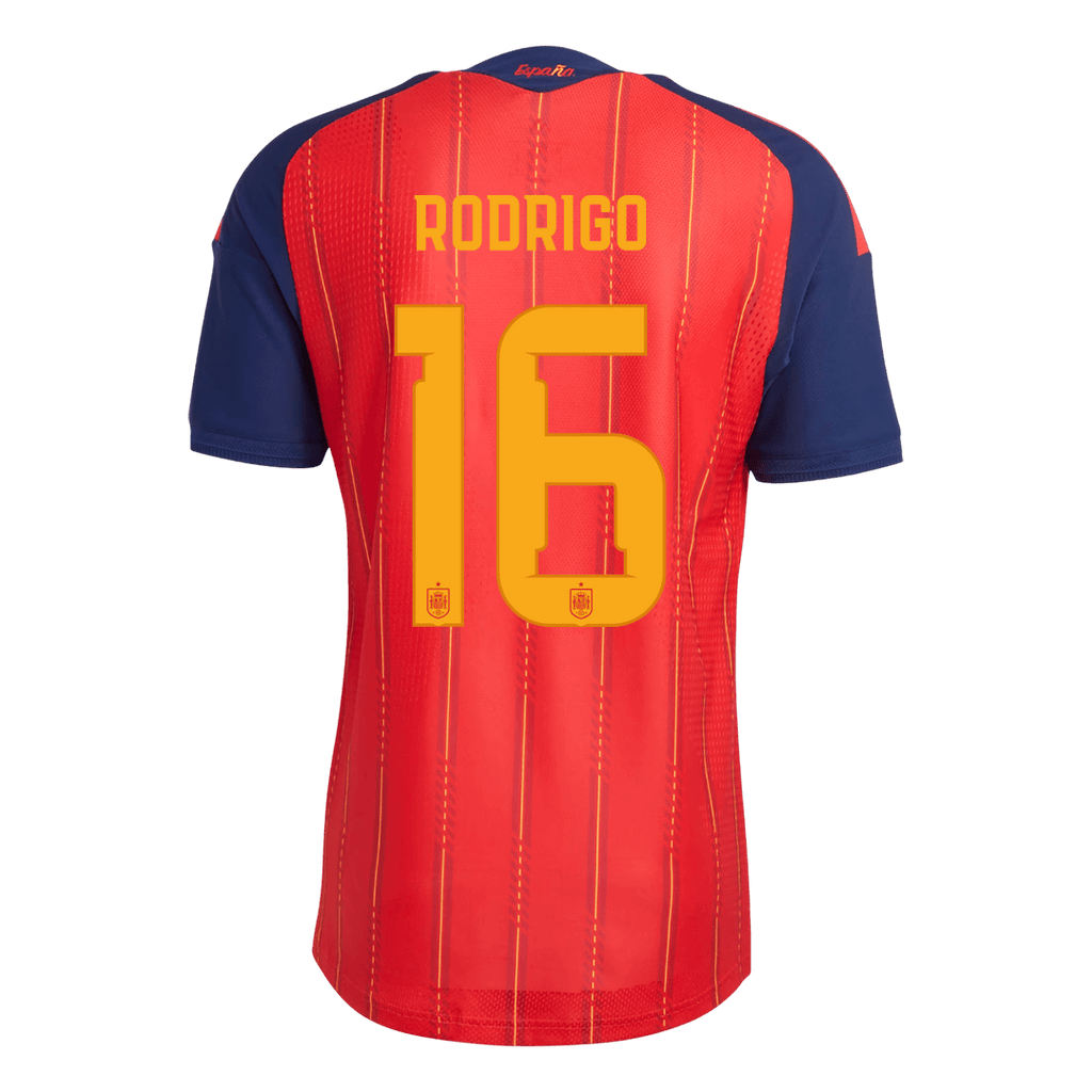 RODRIGO #16 Men Player Version Spain Home Soccer Jersey World Cup 2026 Red