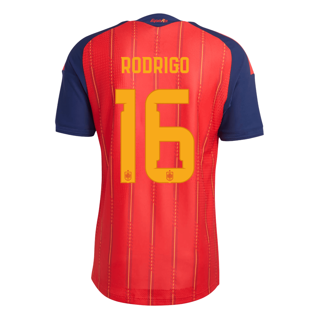 RODRIGO #16 Men Player Version Spain Home Soccer Jersey World Cup 2026 Red