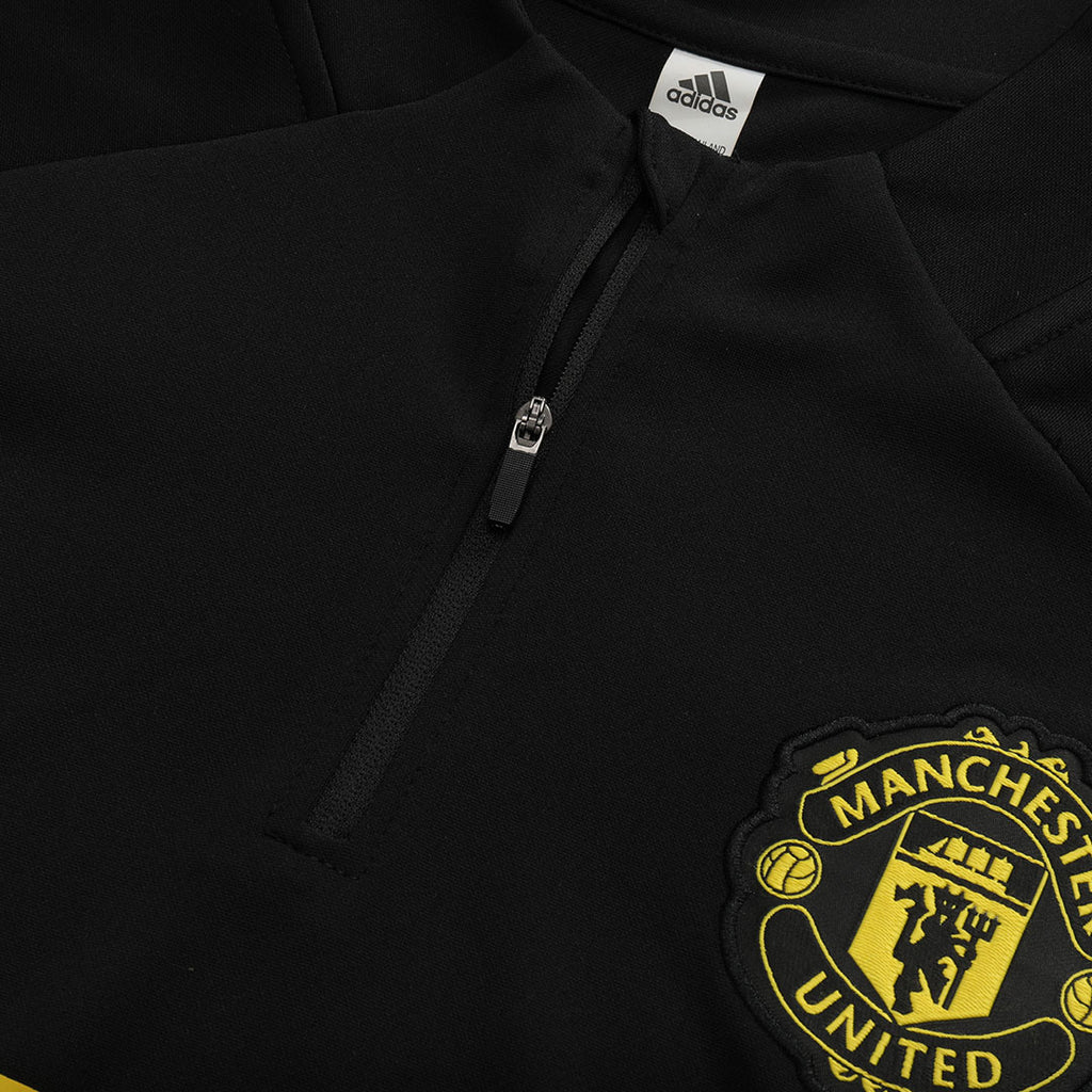 Ensemble sweat-shirt zippé Manchester United pour enfant (haut + pantalon) 25/26 noir