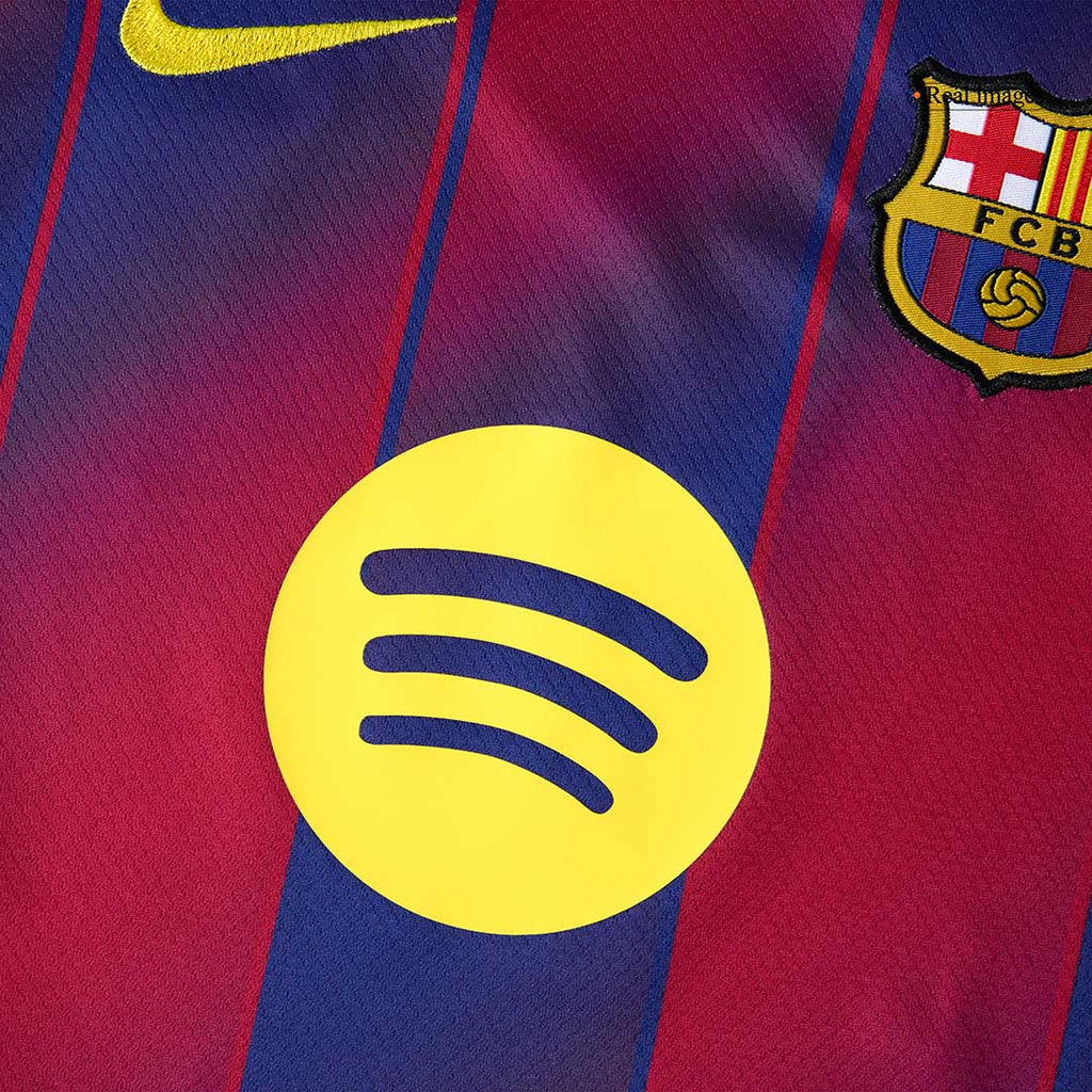 Camiseta de fútbol local del Barcelona 2025/26 para niños (camiseta y pantalón corto)