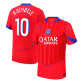 25/26 O.DEMBÉLÉ #10 Authentic PSG Third Away Soccer Jersey Red - Football Shirt | SmartJerseys | Official Quality