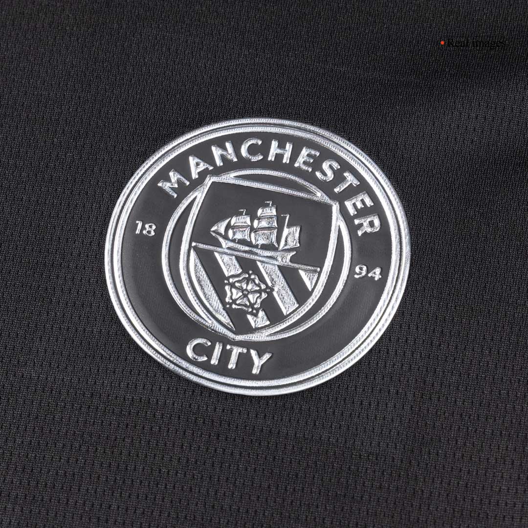 Manchester City Away Soccer Jersey Kit(Jersey+Shorts) 2025/26 Black