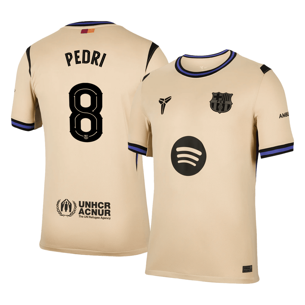Barcelona PEDRI #8 Away Soccer Jersey 2025/26 - UCL Edition - Football Shirt | SmartJerseys | Official Quality