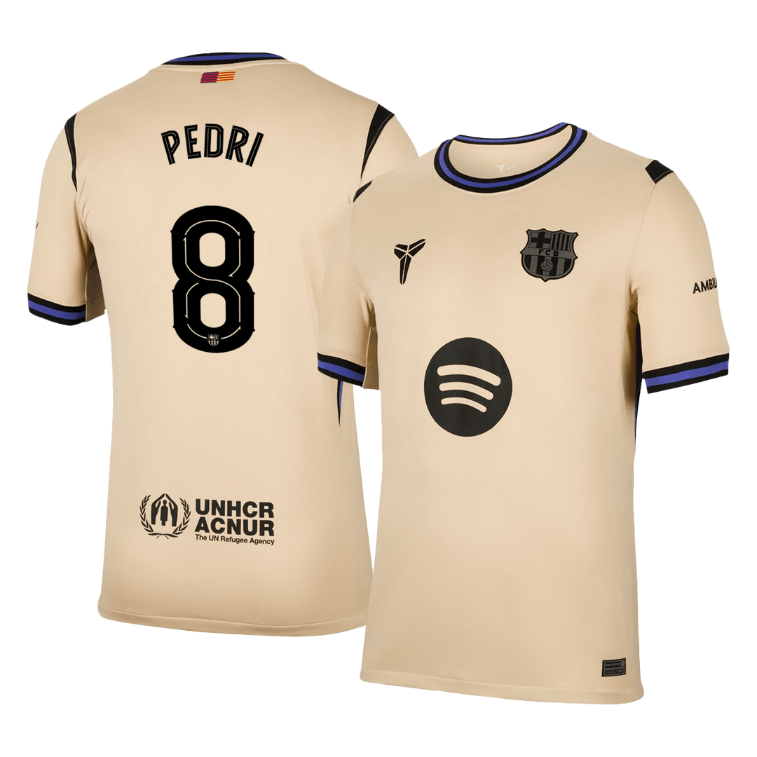 Barcelona PEDRI #8 Away Soccer Jersey 2025/26 - UCL Edition - Football Shirt | SmartJerseys | Official Quality