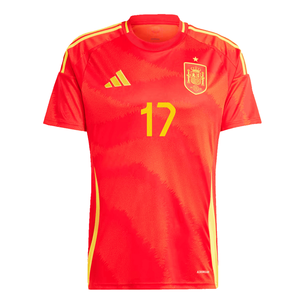 Camiseta local de España WILLIAMS JR. #17 de la EURO 2024