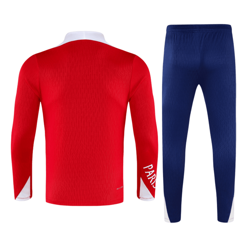 Sudadera con cremallera PSG para niño (camiseta y pantalón), color rojo, 25/26