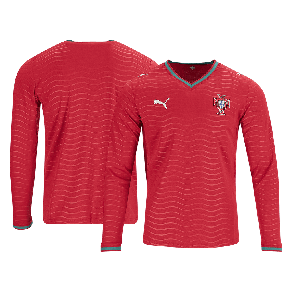 Portugal Long Sleeve Home Soccer Jersey 2026