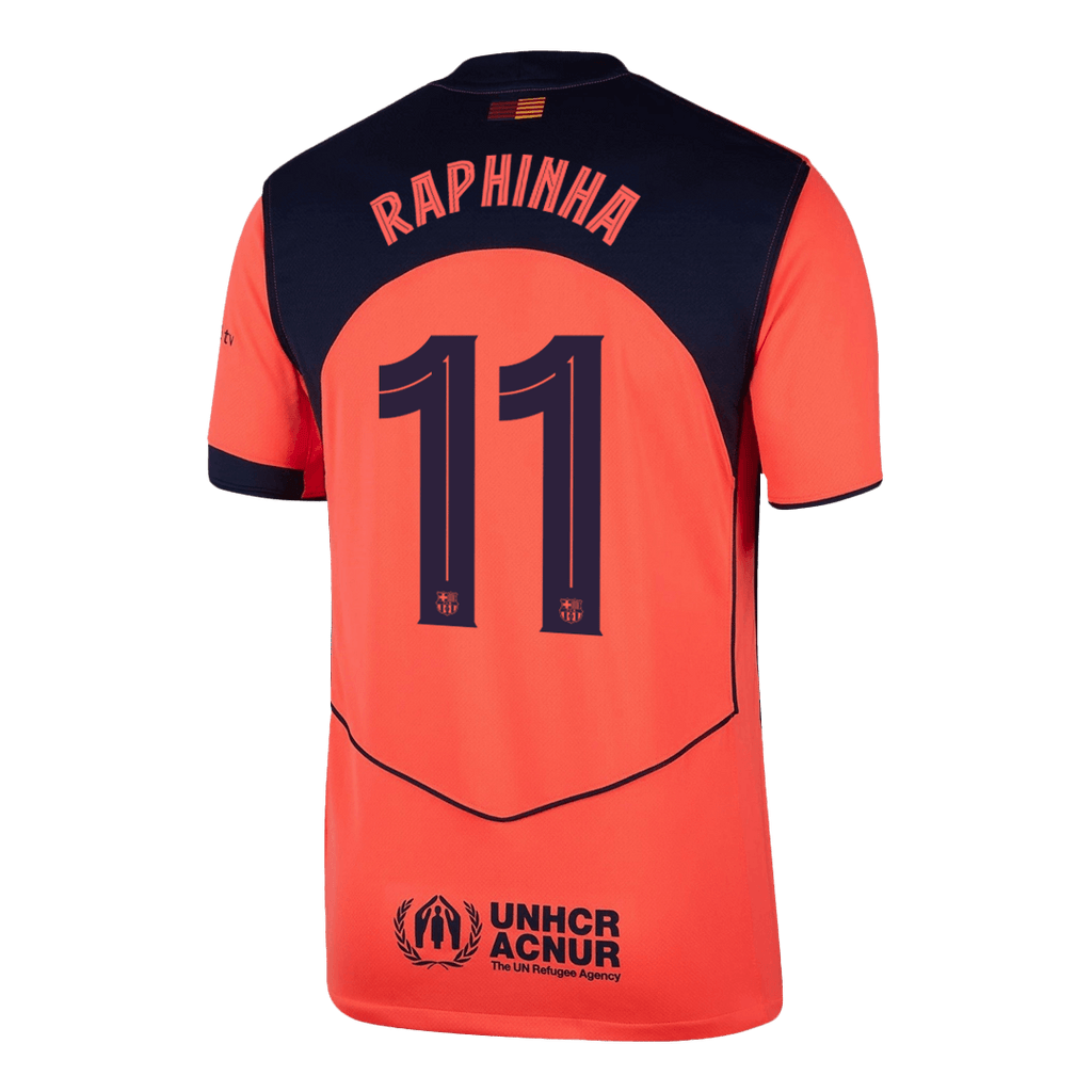 Camiseta de visitante del Barcelona Raphinha #11 (3.ª equipación) 2025/26 - Edición UCL