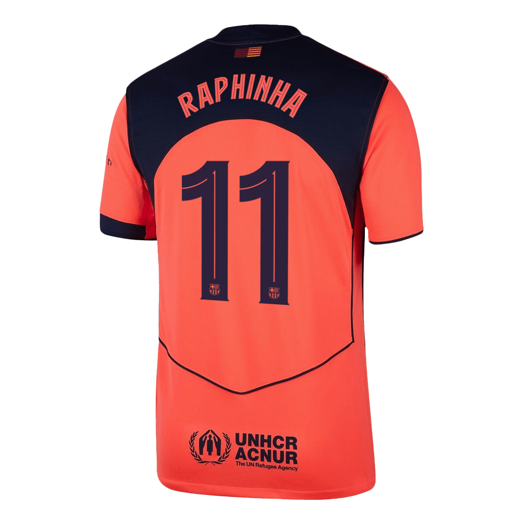 Camiseta de visitante del Barcelona Raphinha #11 (3.ª equipación) 2025/26 - Edición UCL