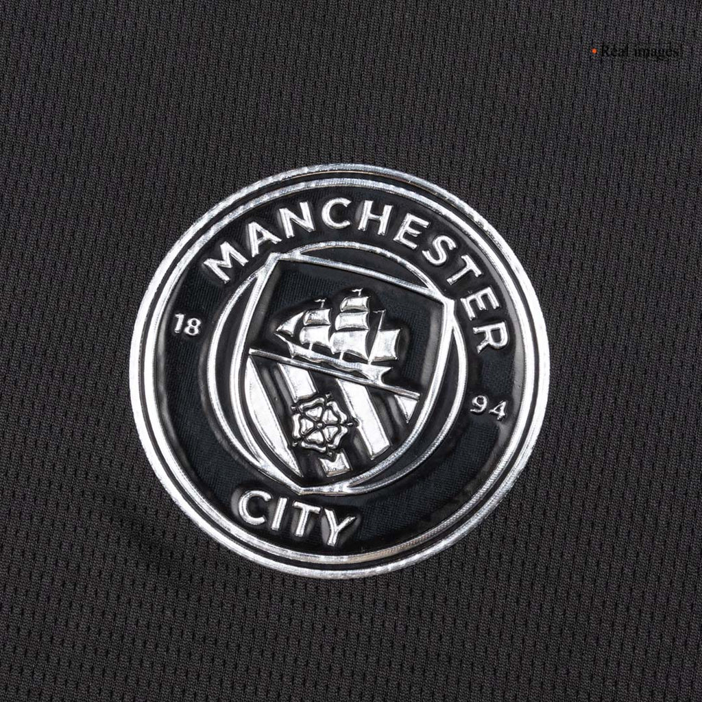 Manchester City Long Sleeve Away Soccer Jersey 2025/26