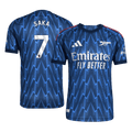 SAKA #7 Authentic Arsenal Away Soccer Jersey 2025/26 Blue - Football Shirt | SmartJerseys | Official Quality
