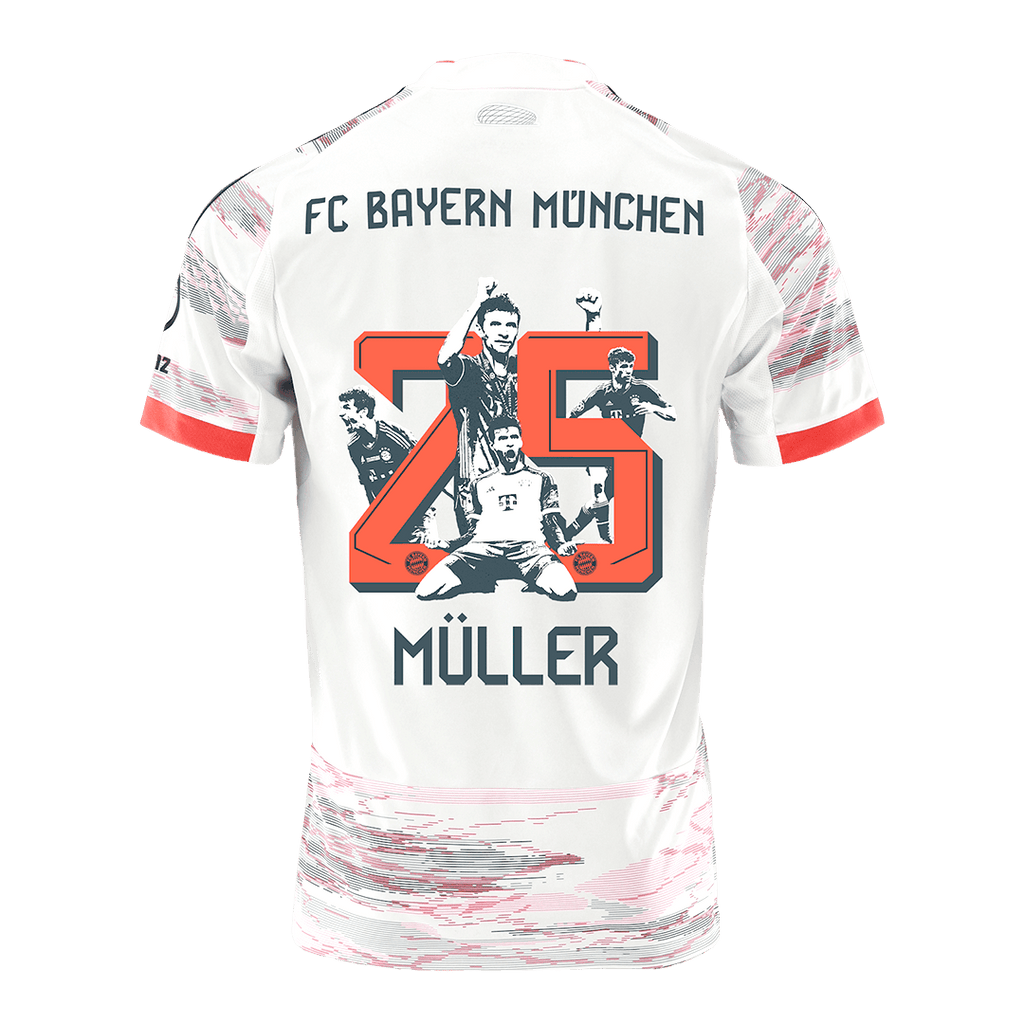 Maillot extérieur spécial Bayern Munich Müller n° 25 2025/26 - Édition spéciale