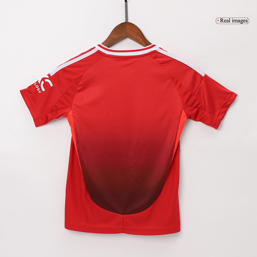Manchester United Home Jersey Kit 2024/25 Kids(Jersey+Shorts)