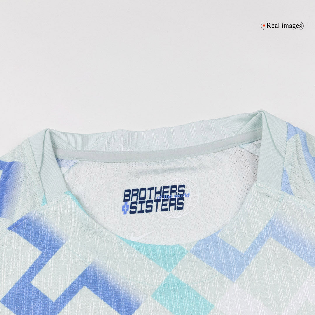 Camiseta de fútbol visitante auténtica del Inter de Milán DUMFRIES #2 2025/26 Azul