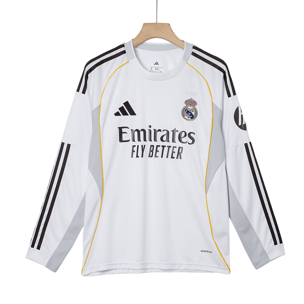 Maillot domicile manches longues du Real Madrid 2025/26