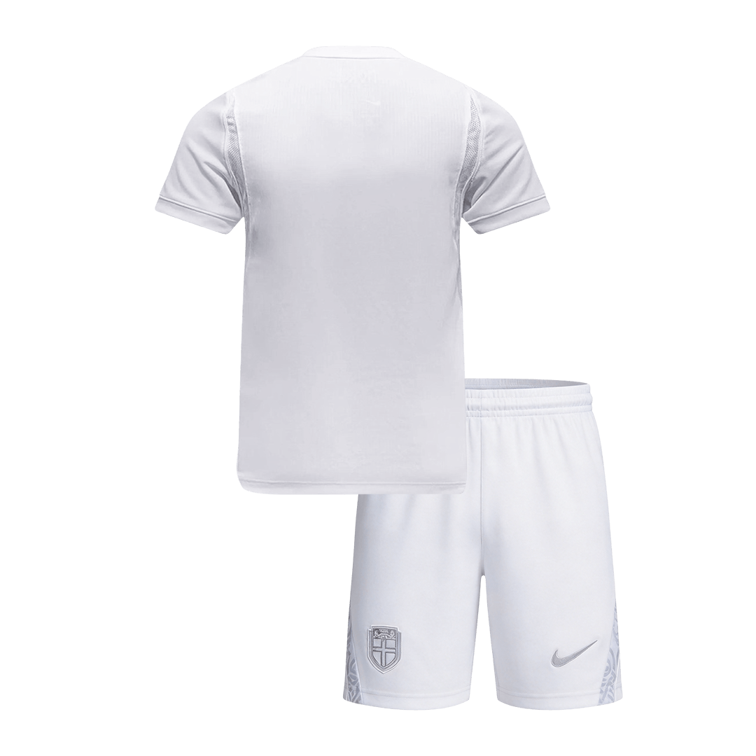 Kids Norway Third Soccer Jersey Kit (Jersey+Shorts)  World Cup 2026 White