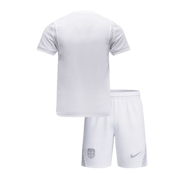 Kids Norway Third Soccer Jersey Kit (Jersey+Shorts)  World Cup 2026 White