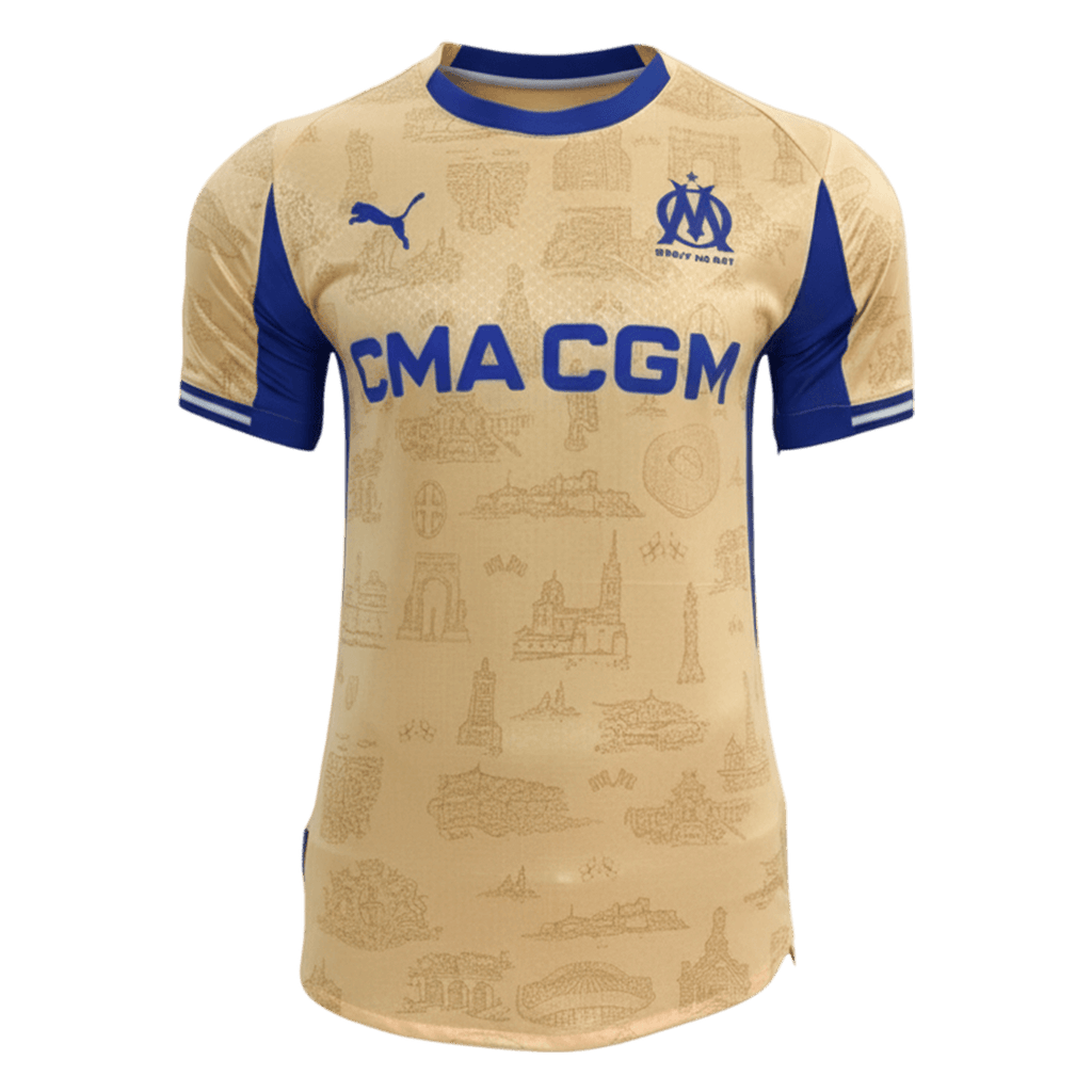 Player Version Marseille Fourth Soccer Jersey 25/26 Yellow - Football Shirt | SmartJerseys | Official Quality