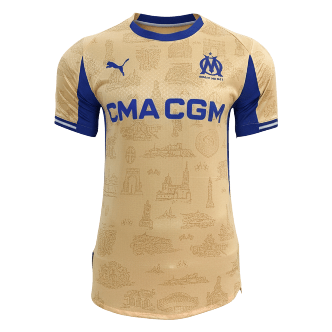 Player Version Marseille Fourth Soccer Jersey 25/26 Yellow - Football Shirt | SmartJerseys | Official Quality