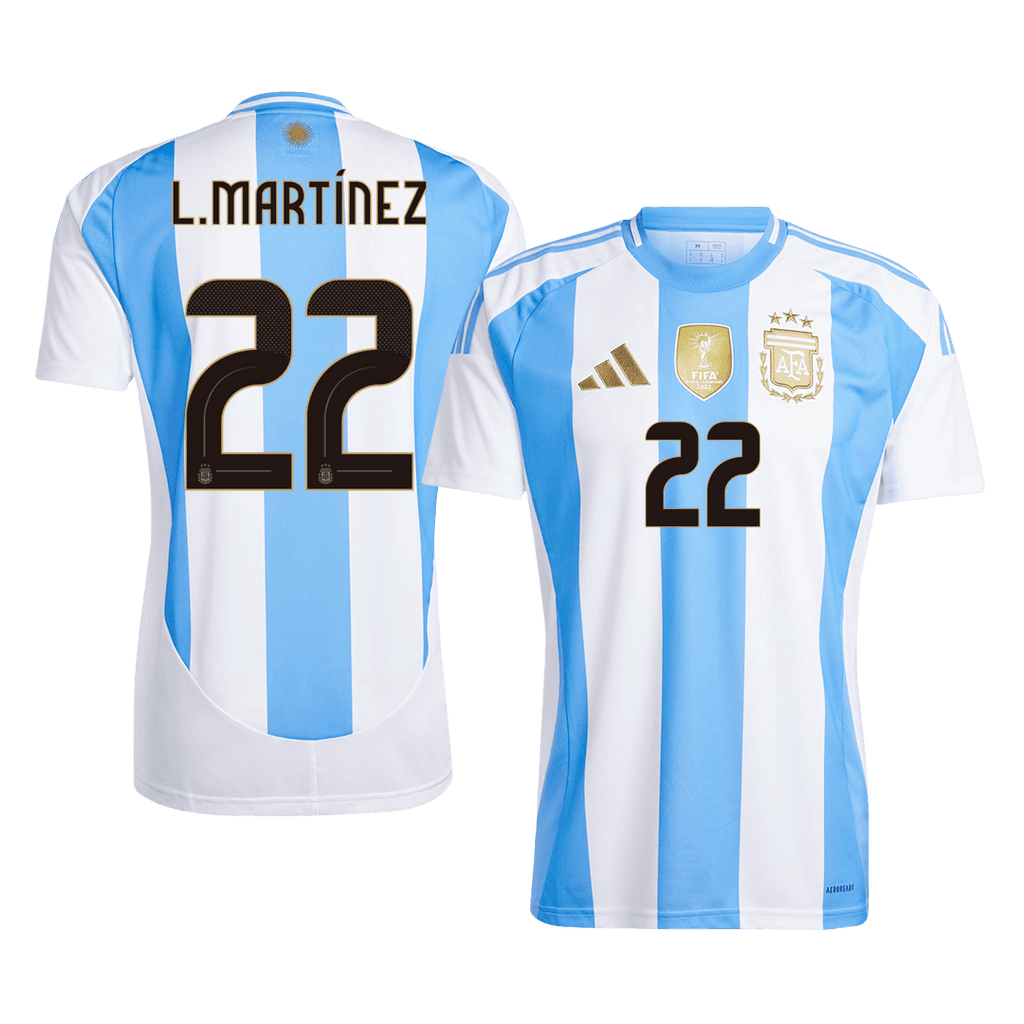 Argentina L.MARTÍNEZ #22 Home Jersey 2024 - Football Shirt | SmartJerseys | Official Quality