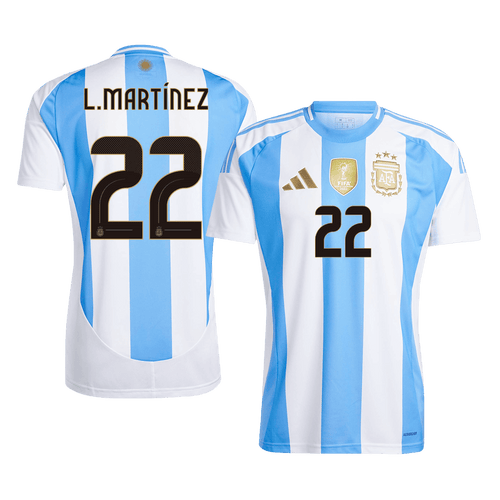 Argentina L.MARTÍNEZ #22 Home Jersey 2024 - Football Shirt | SmartJerseys | Official Quality