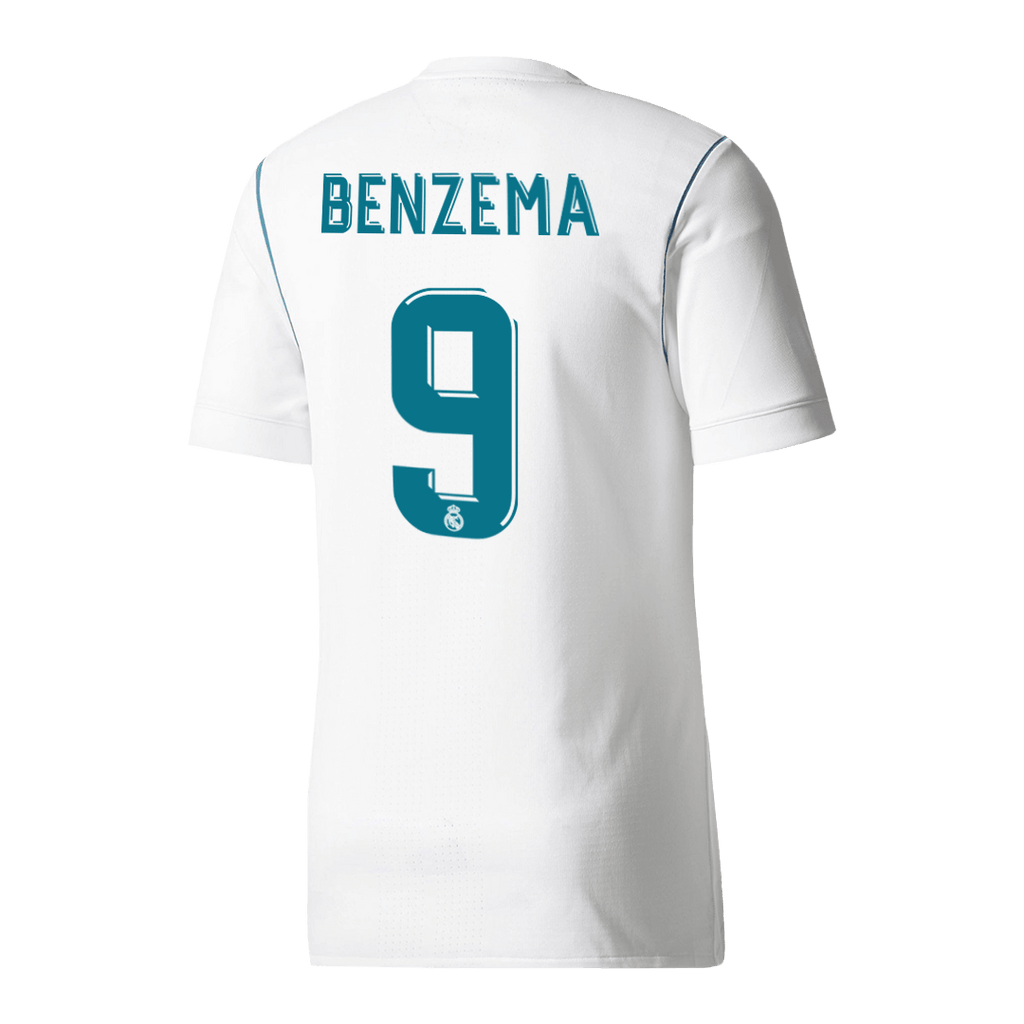 Real Madrid BENZEMA #9 Home Soccer Jersey Retro 2017/18 - Football Shirt | SmartJerseys | Official Quality