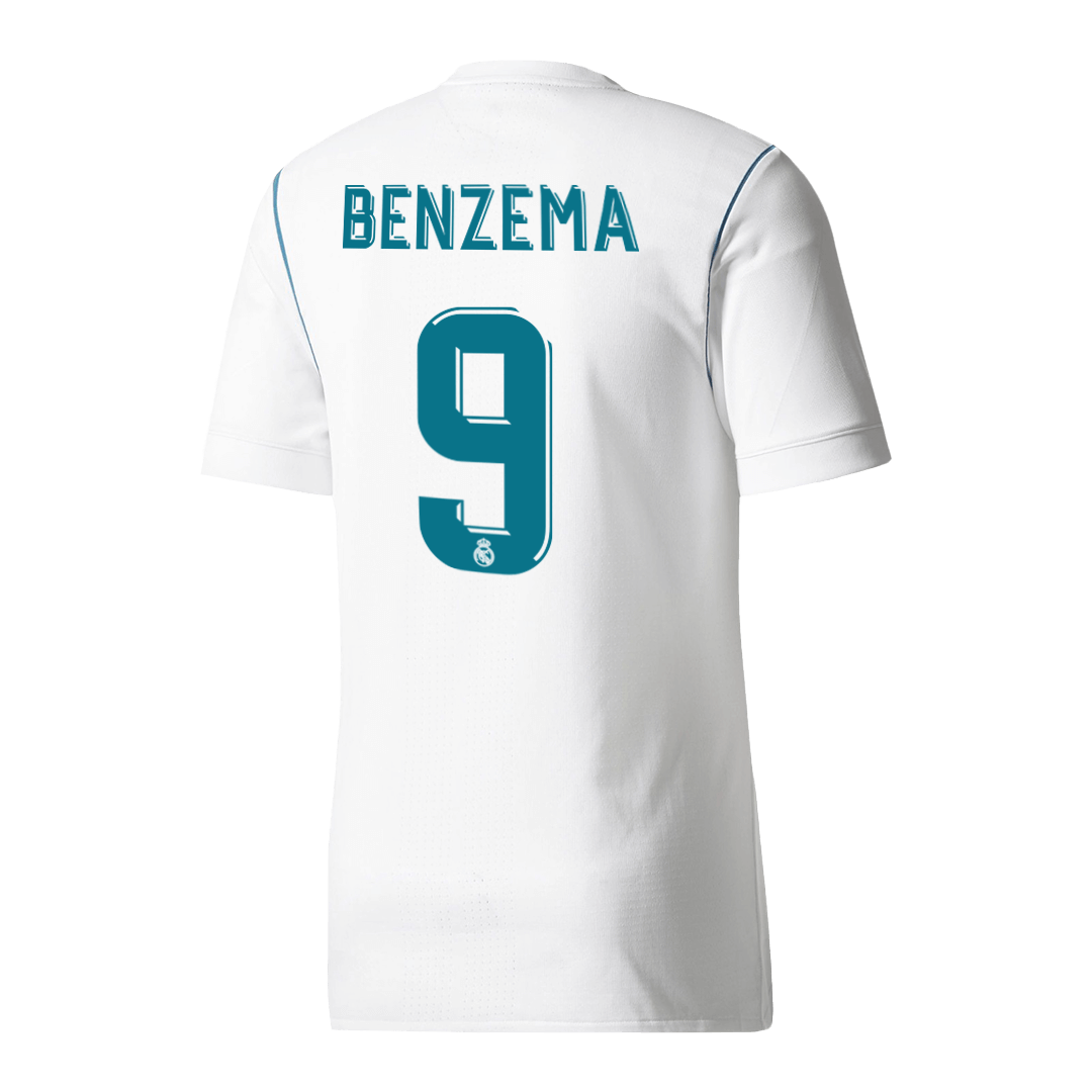 Real Madrid BENZEMA #9 Home Soccer Jersey Retro 2017/18 - Football Shirt | SmartJerseys | Official Quality