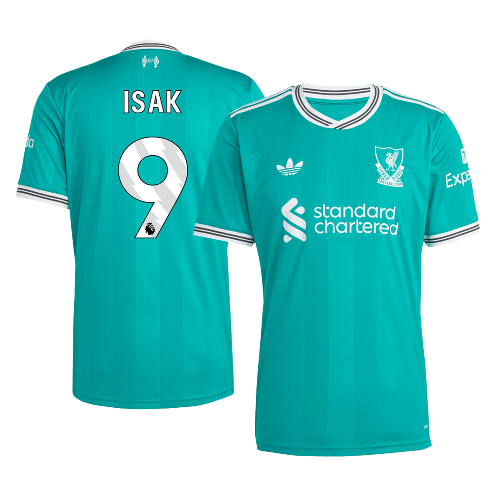 Liverpool ISAK #9 Third Away Soccer Jersey 2025/26 - Football Shirt | SmartJerseys | Official Quality