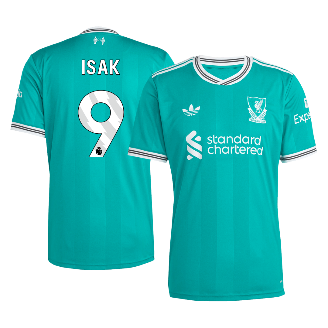 Liverpool ISAK #9 Third Away Soccer Jersey 2025/26 - Football Shirt | SmartJerseys | Official Quality