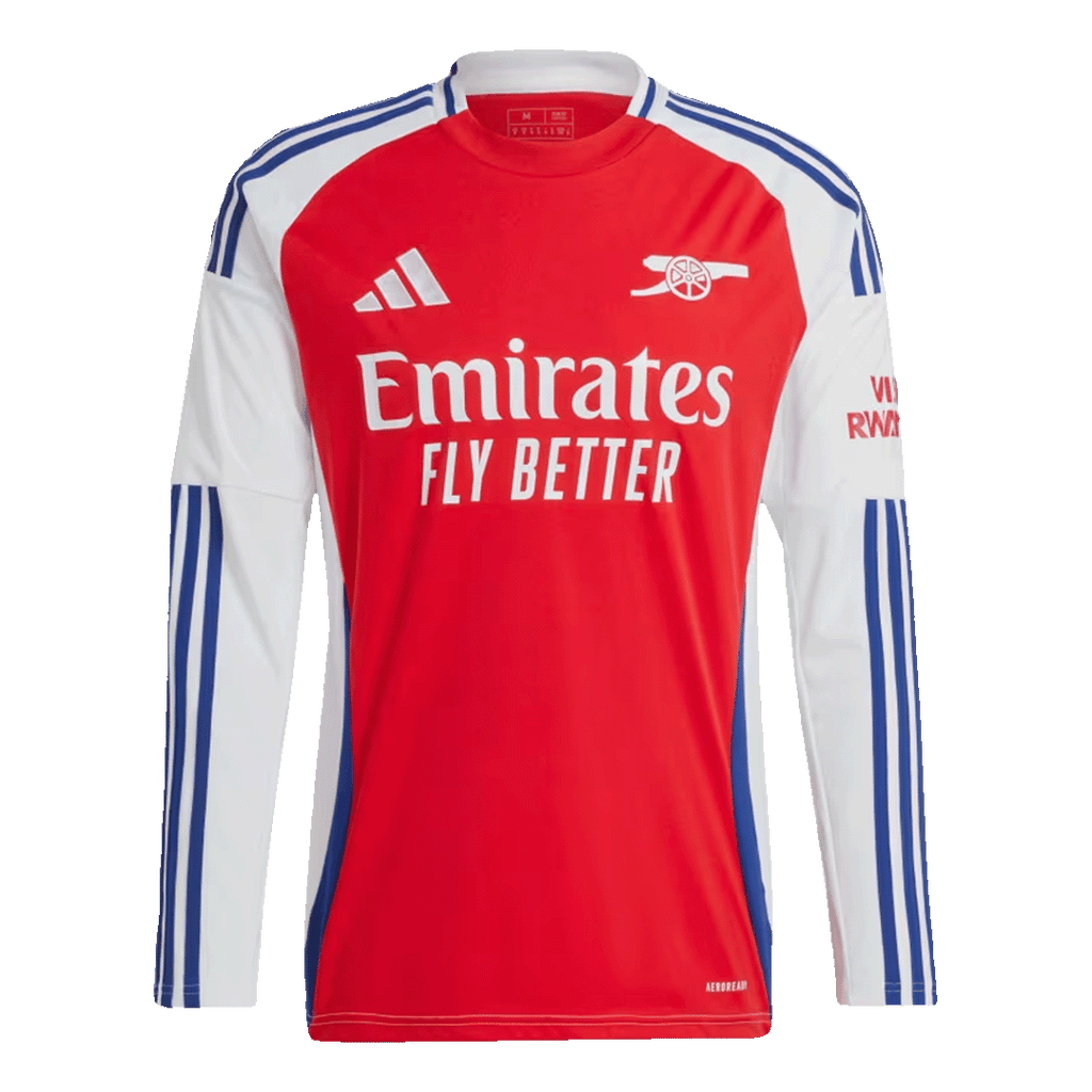 Arsenal Long Sleeve Home Jersey 2024/25 - Football Shirt | SmartJerseys | Official Quality