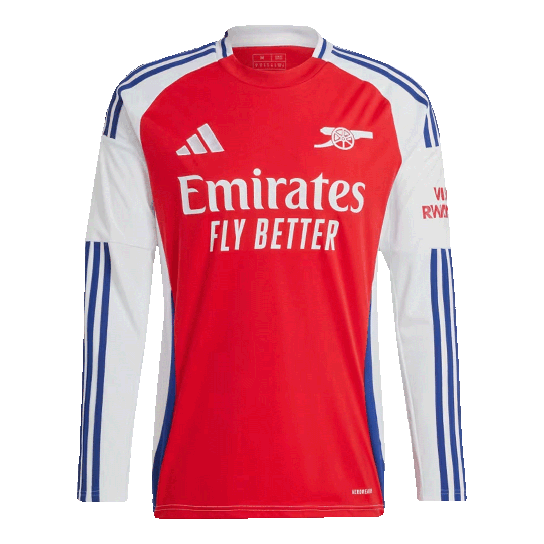 Arsenal Long Sleeve Home Jersey 2024/25 - Football Shirt | SmartJerseys | Official Quality