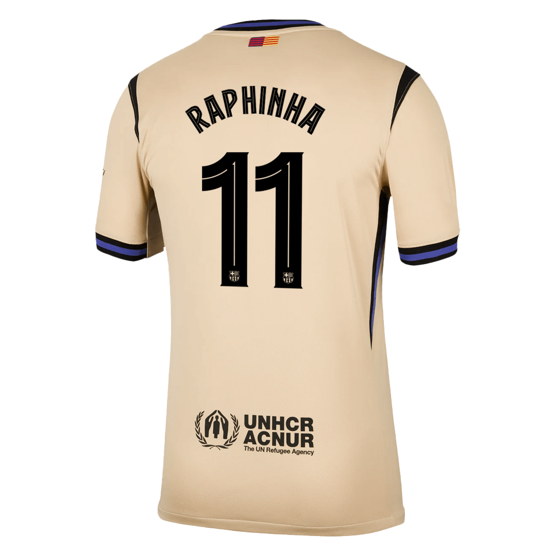 Barcelona RAPHINHA #11 Away Soccer Jersey 2025/26 - UCL Edition