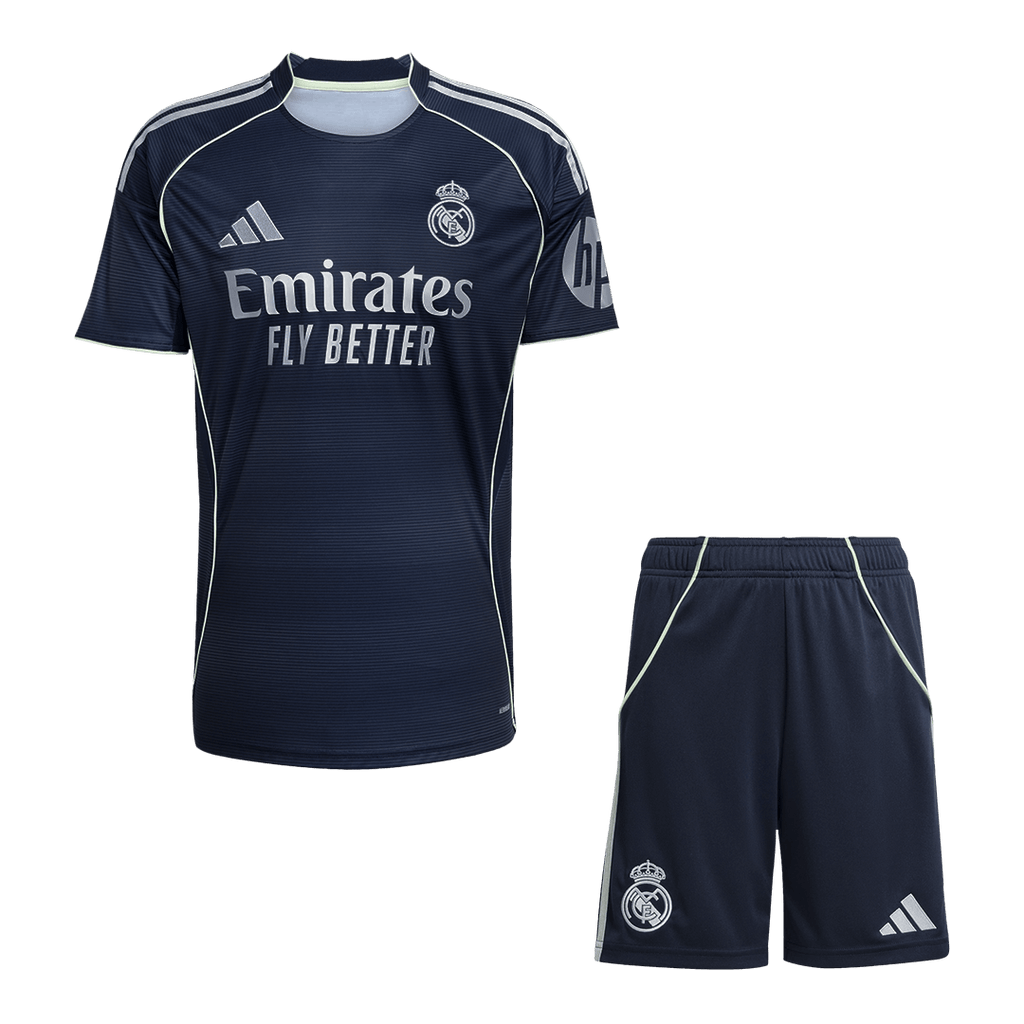 Real Madrid Away Soccer Jersey Kit 2025/26 (Jersey+Shorts) - Football Shirt | SmartJerseys | Official Quality