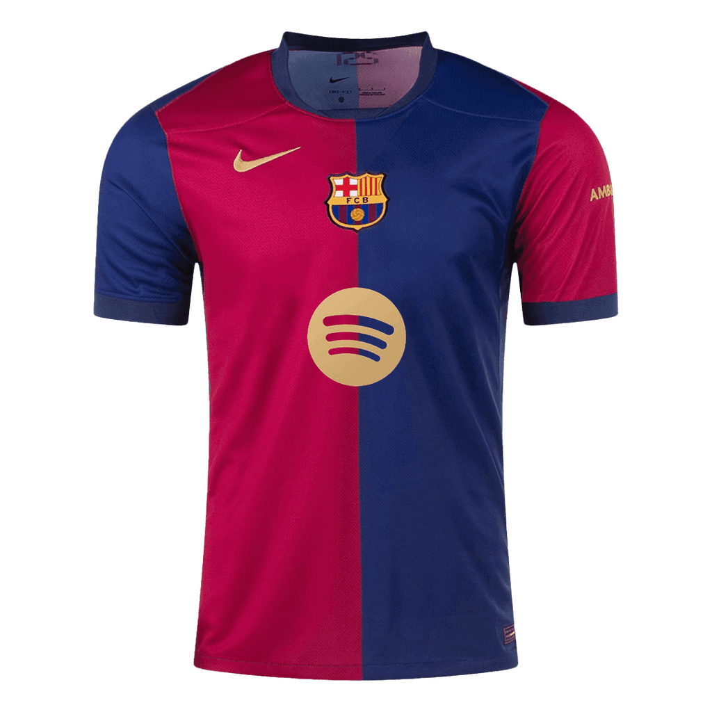 Barcelona RAPHINHA #11 Home Soccer Jersey 2024/25 - UCL Edition(Spotify Logo Without Text)